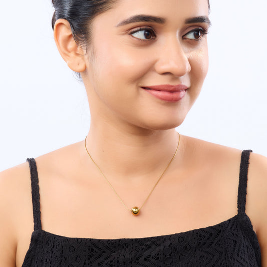 Stylish Gold Ball Necklace