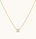 Round Solitaire Necklace