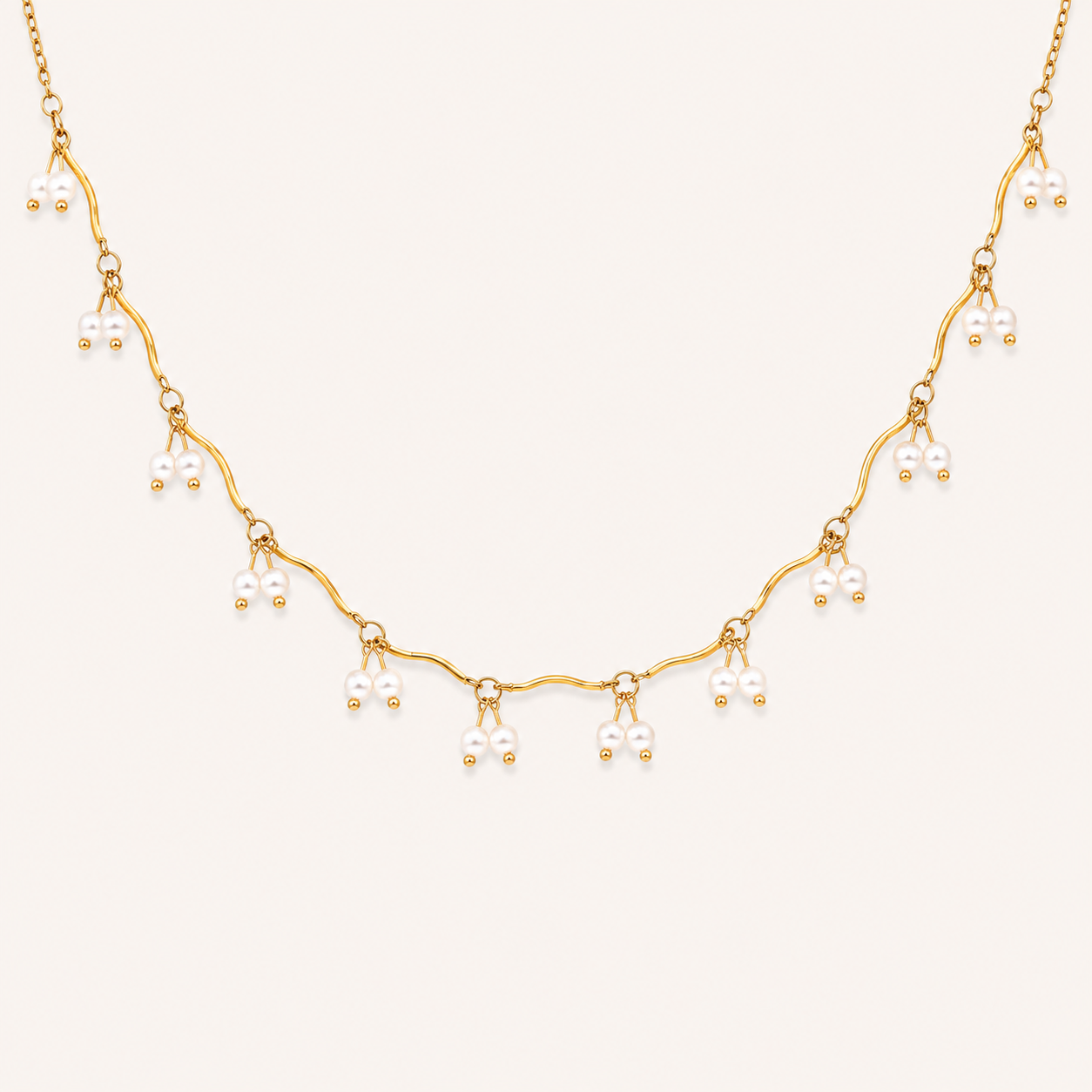 Pearl Geometry Elegance Necklace