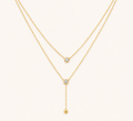 Golden Harmony Double Layer Necklace