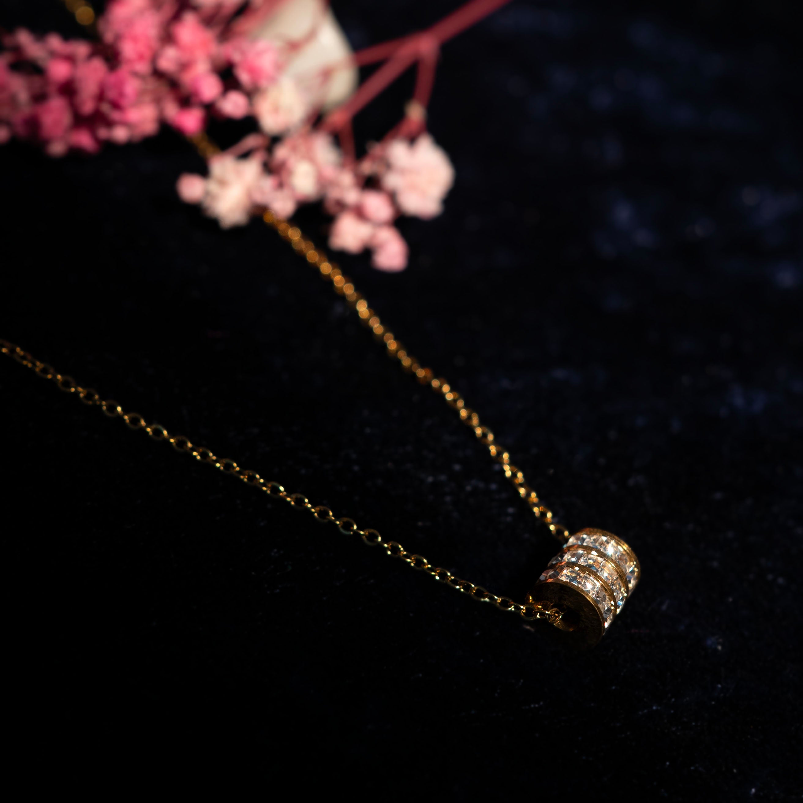 Golden Tail Heart Necklace