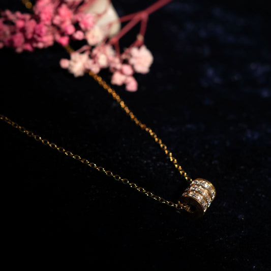 Golden Tail Heart Necklace