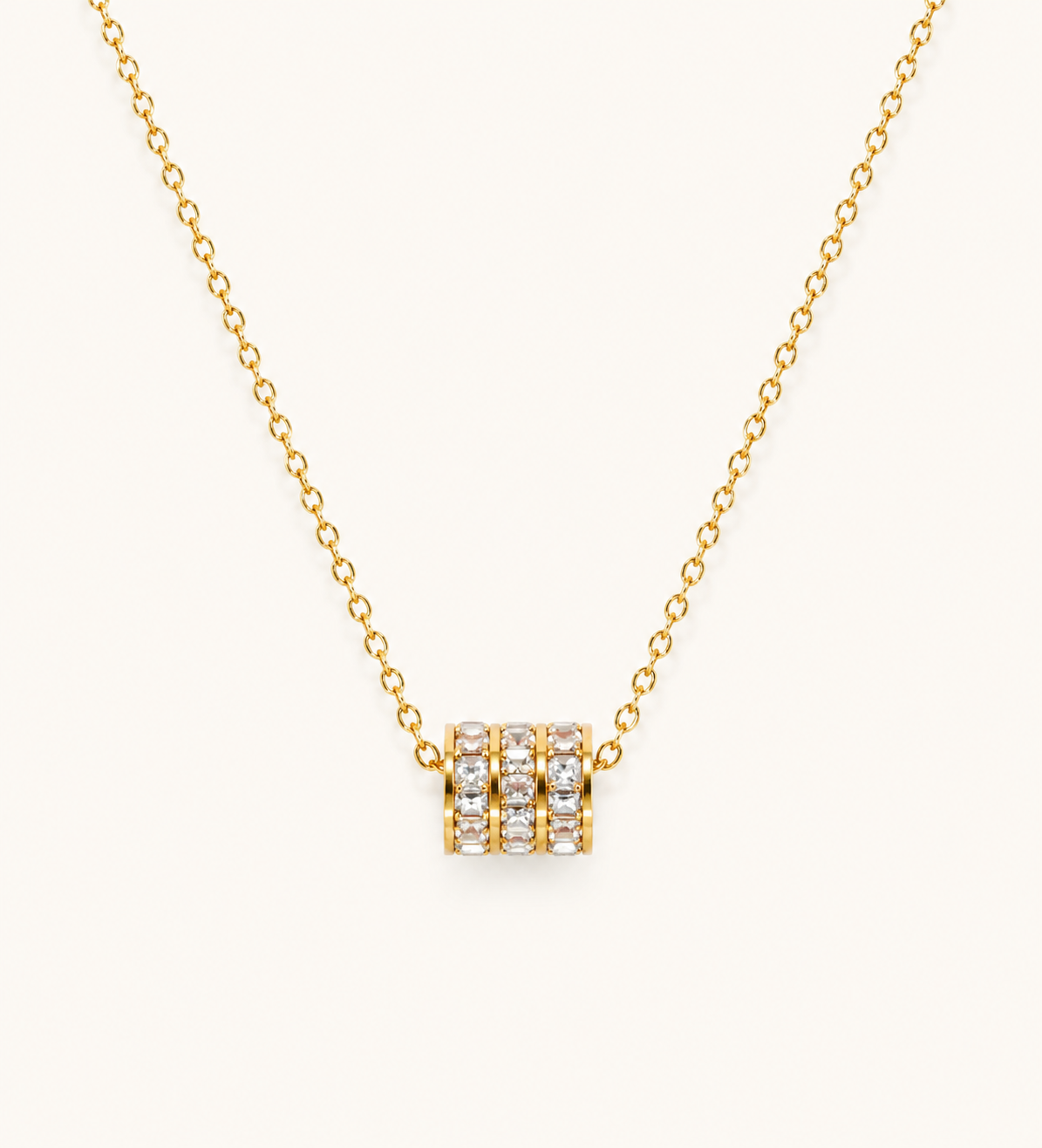 Golden Tail Heart Necklace