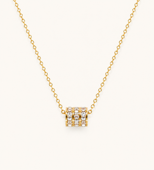 Golden Tail Heart Necklace