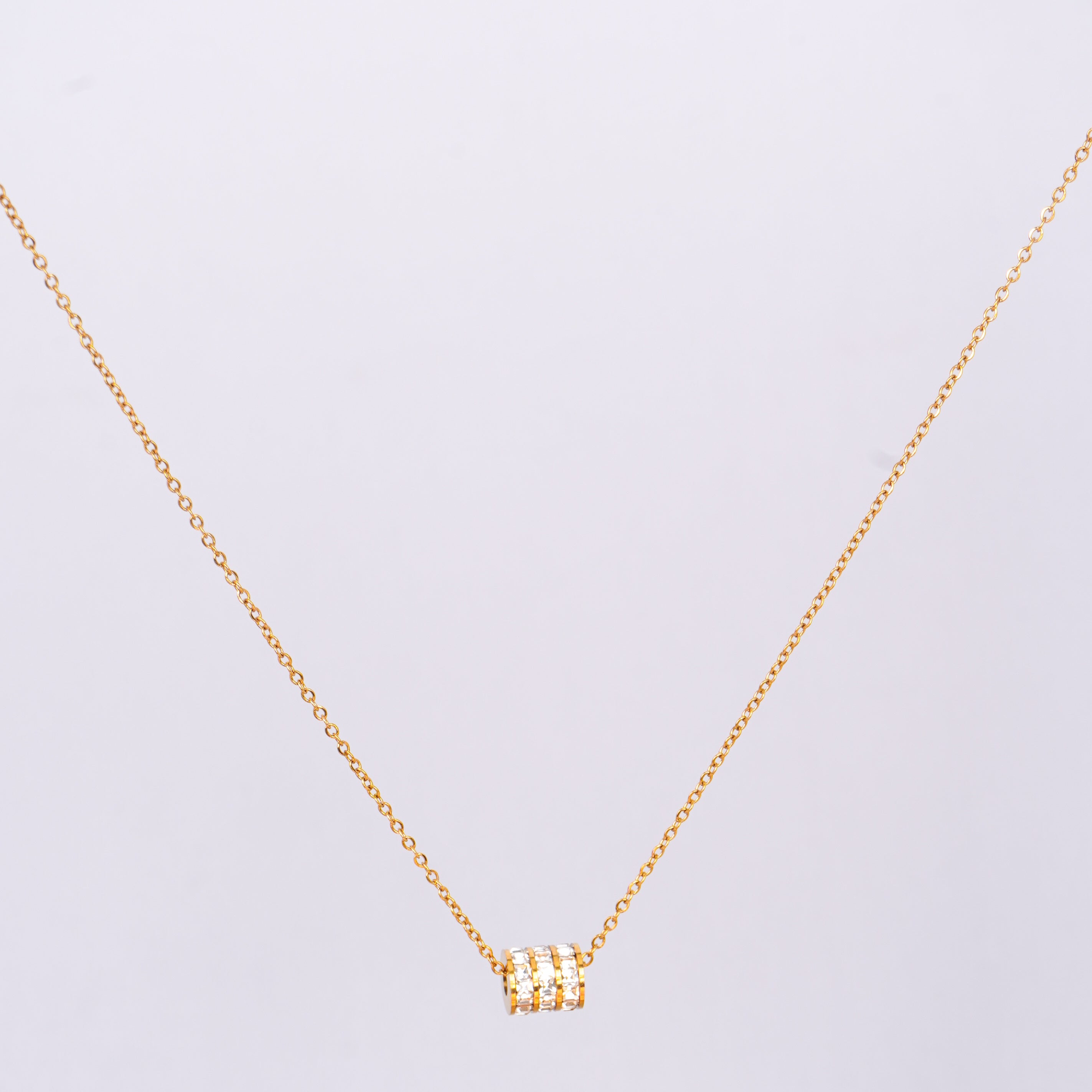 Golden Tail Heart Necklace