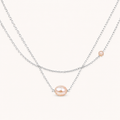 Double Pearl Grace Necklace