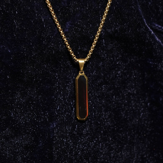 Square Edge Pendant Necklace