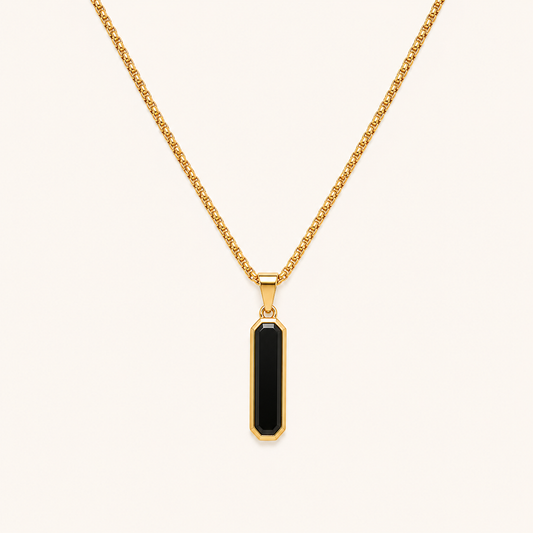 Square Edge Pendant Necklace