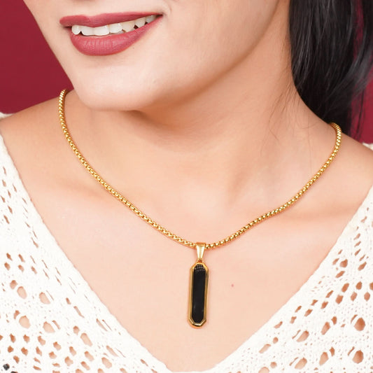 Square Edge Pendant Necklace