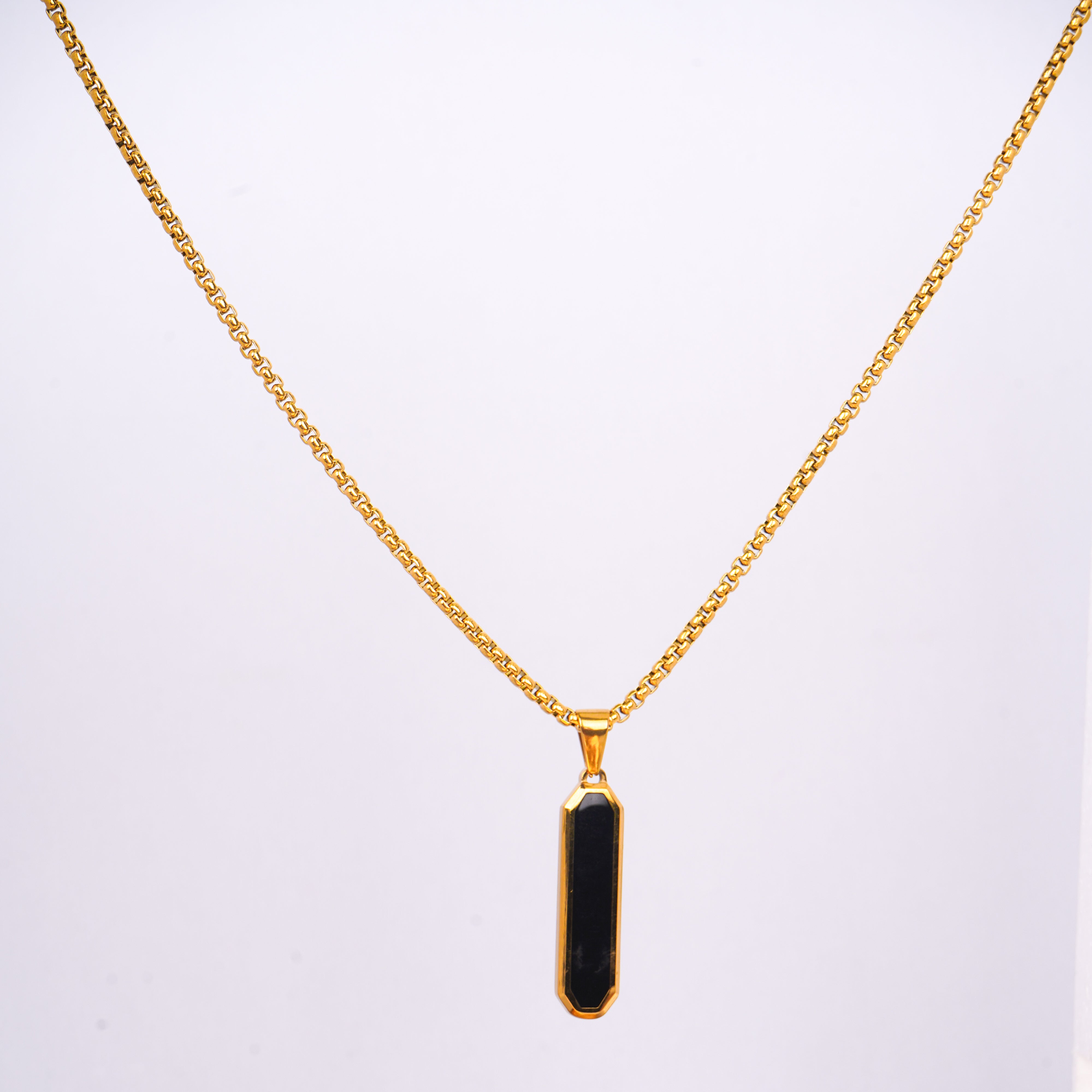 Square Edge Pendant Necklace