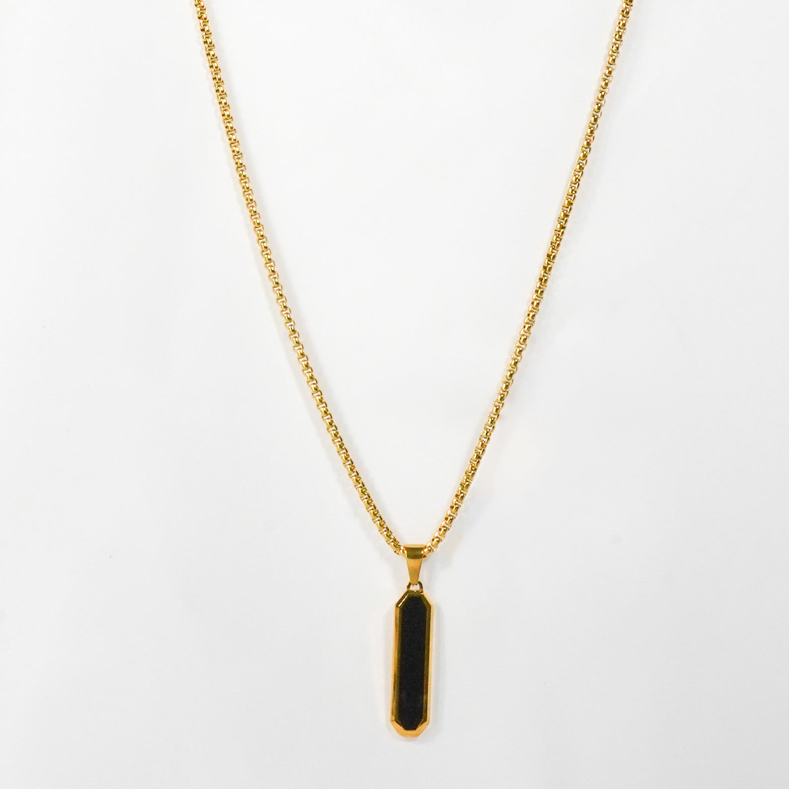 Square Edge Pendant Necklace
