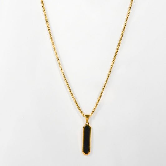 Square Edge Pendant Necklace