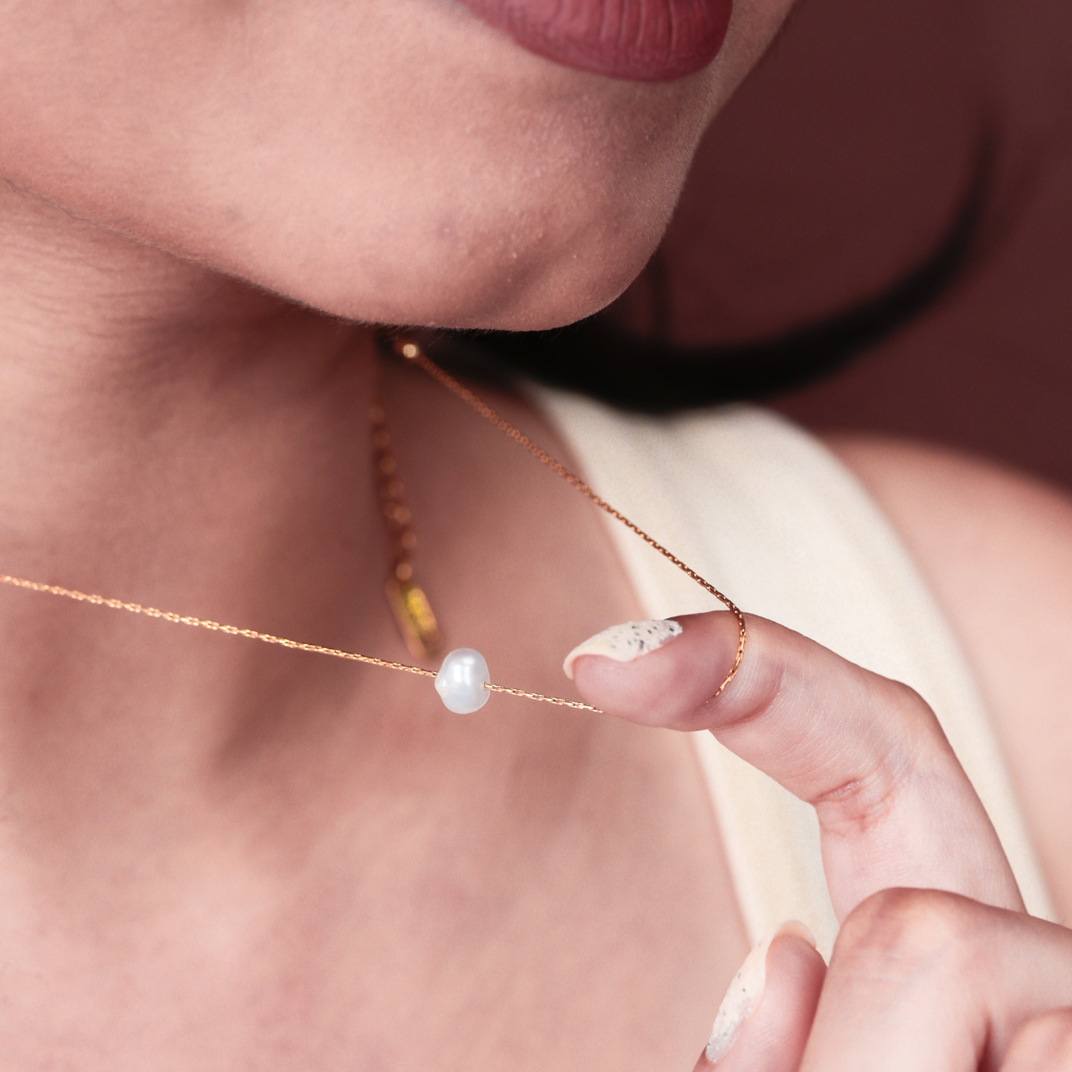 Pearl Drop Grace Necklace