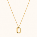 Rectangle Classic Pendant Necklace