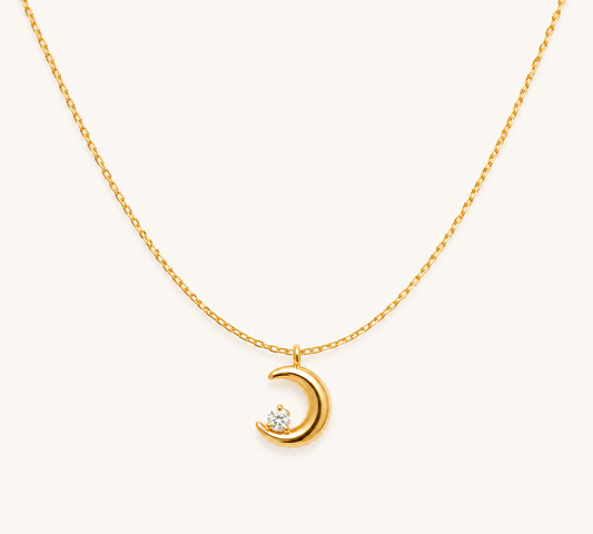 Golden Moon Elegance Necklace