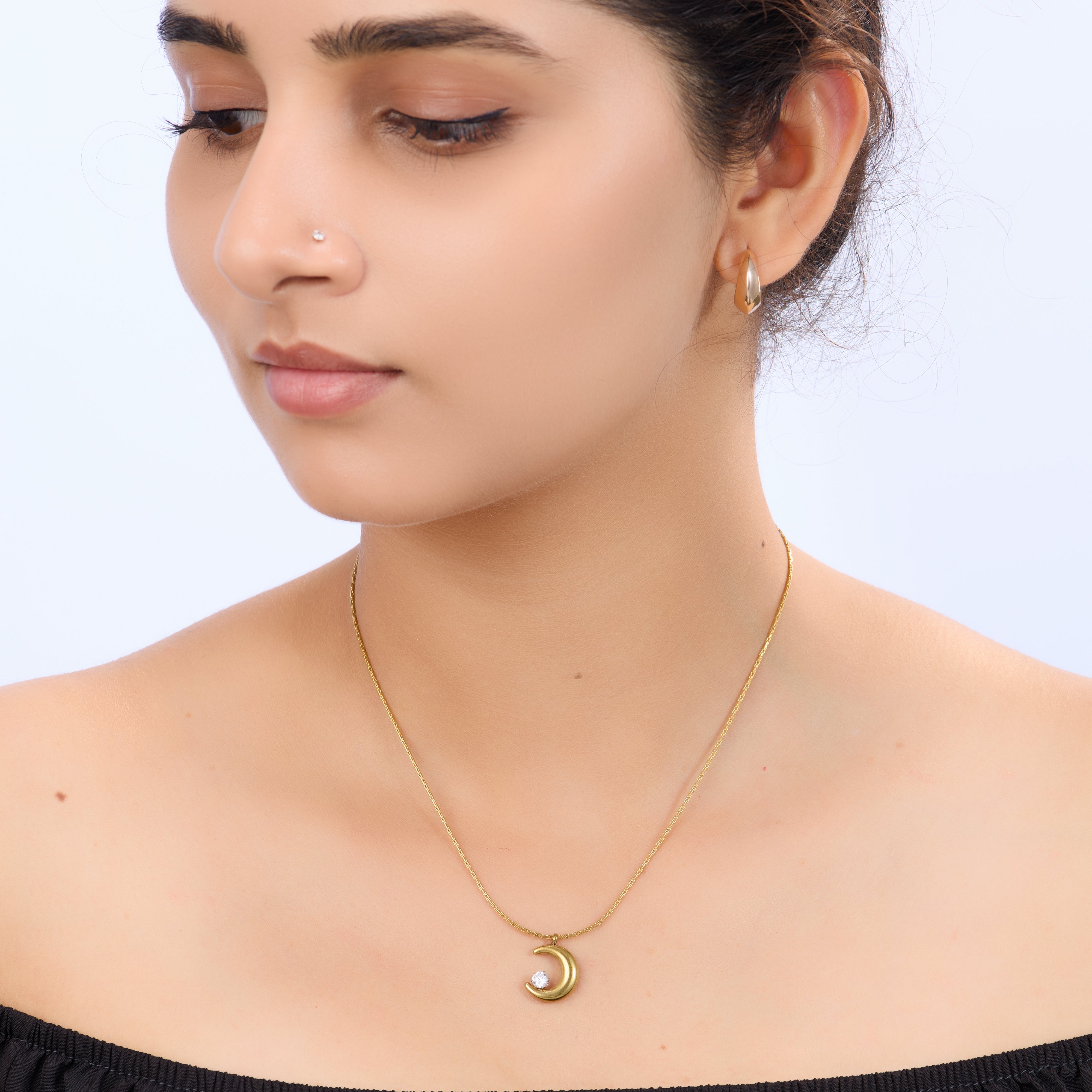 Golden Moon Elegance Necklace