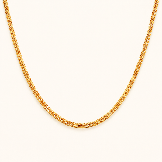 Multi-Layer Geometric Gold Necklace