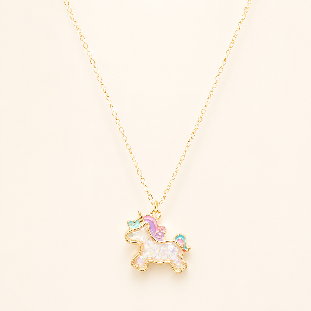 Starlight Unicorn Charm Necklace