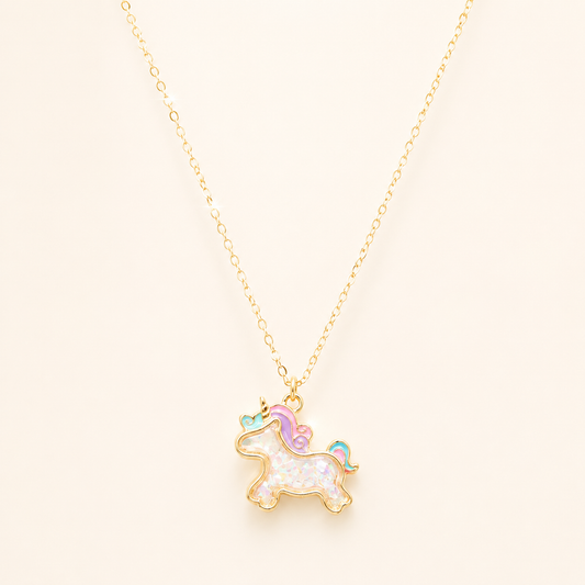 Starlight Unicorn Charm Necklace