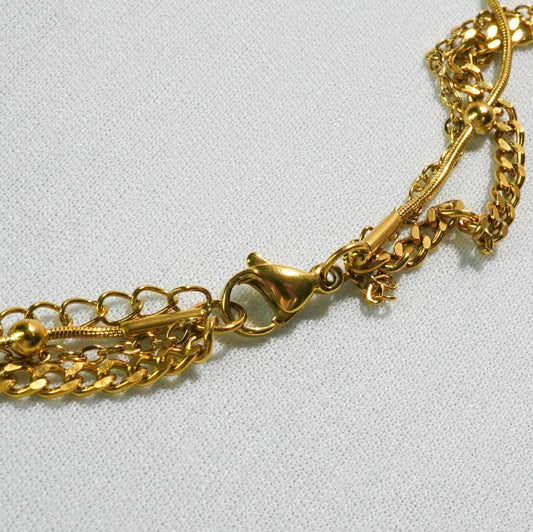 Vintage Star & Moon Layered Necklace