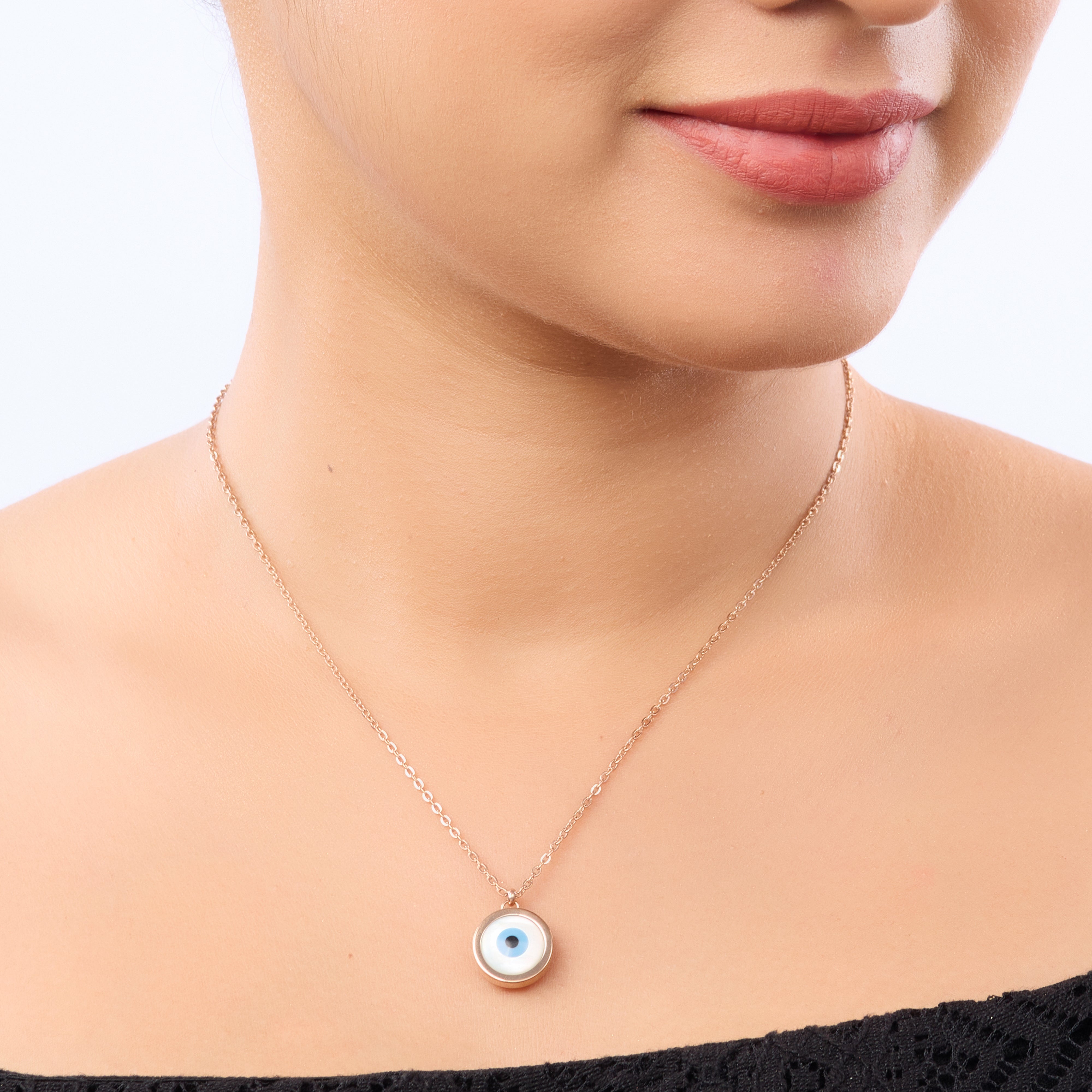 Mystic Eye Rose Gold Necklace