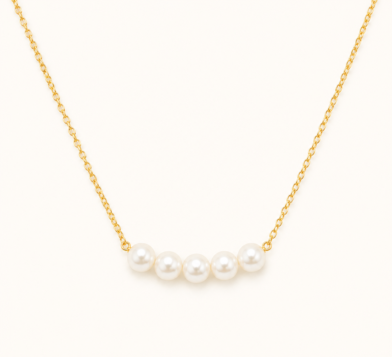 Mini Pearl Charm Necklace