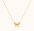 Golden Flutter Butterfly Pendant