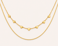 Twin Heart Embrace Necklace