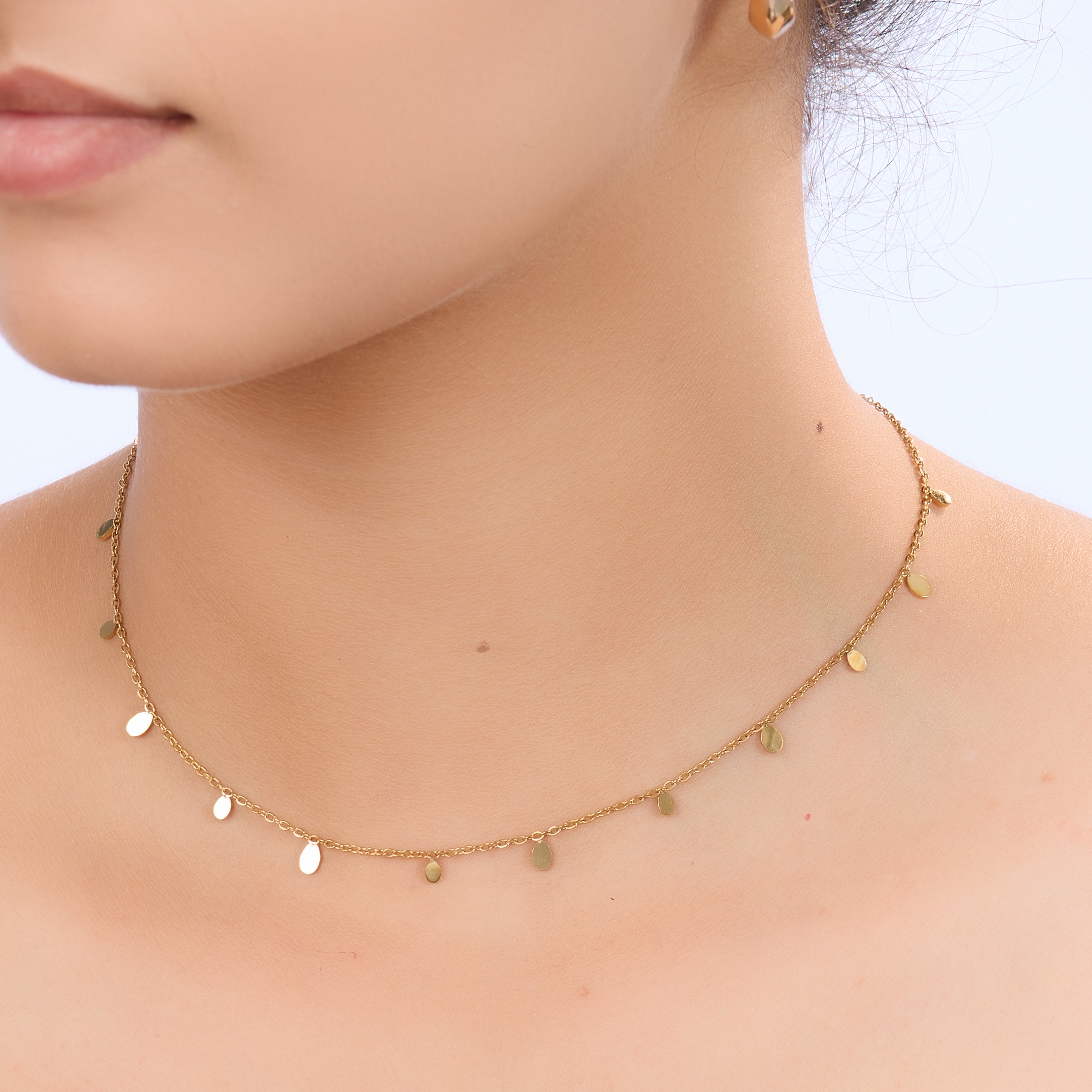 Golden Dew Recta Necklace