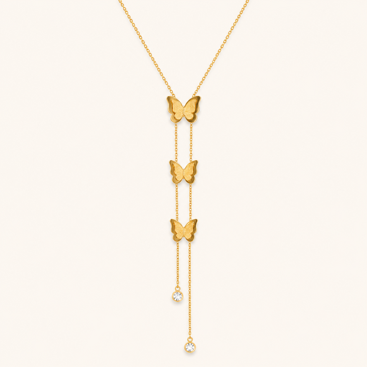 Golden Flutter Essence Necklace