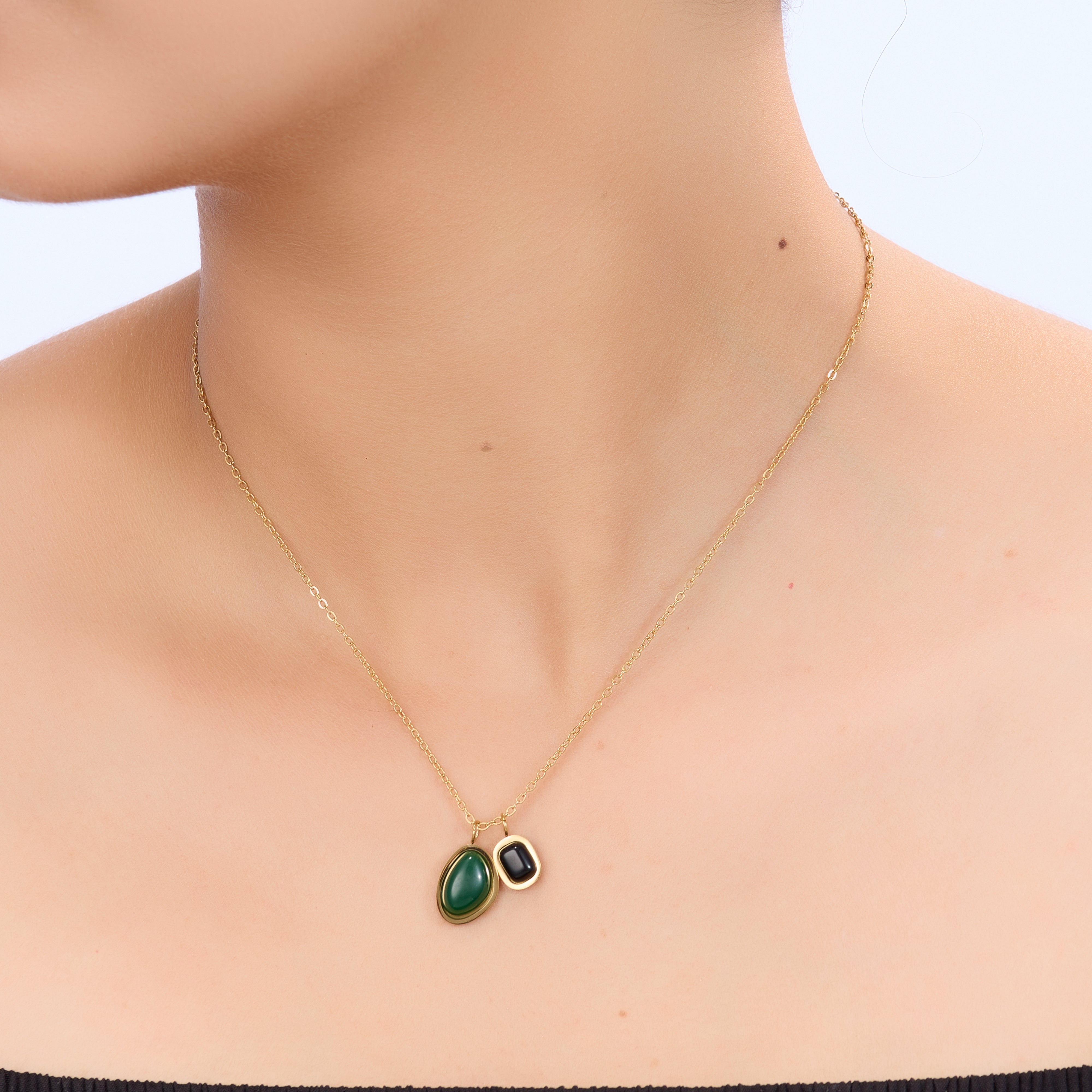 Asymra Diamond Edge Necklace