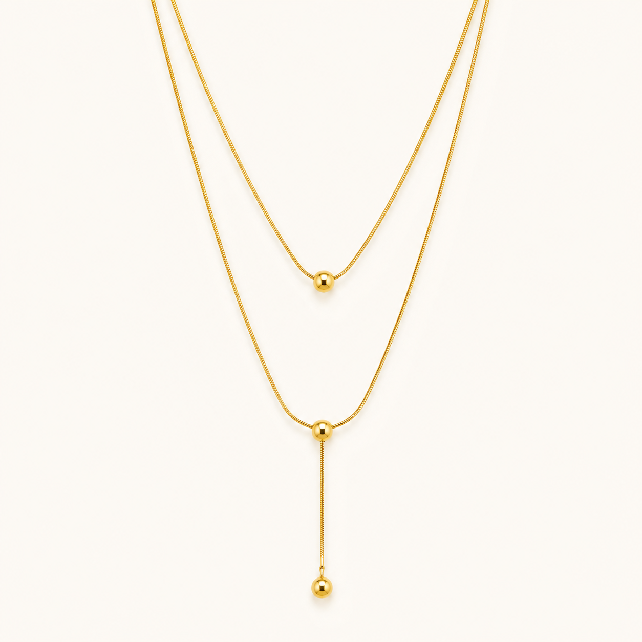 Urban Luxe Double-Layer Gold Necklace