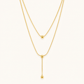 Urban Luxe Double-Layer Gold Necklace