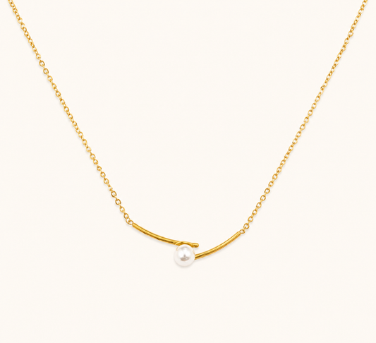 Pearl Eye Charm Statement Necklace