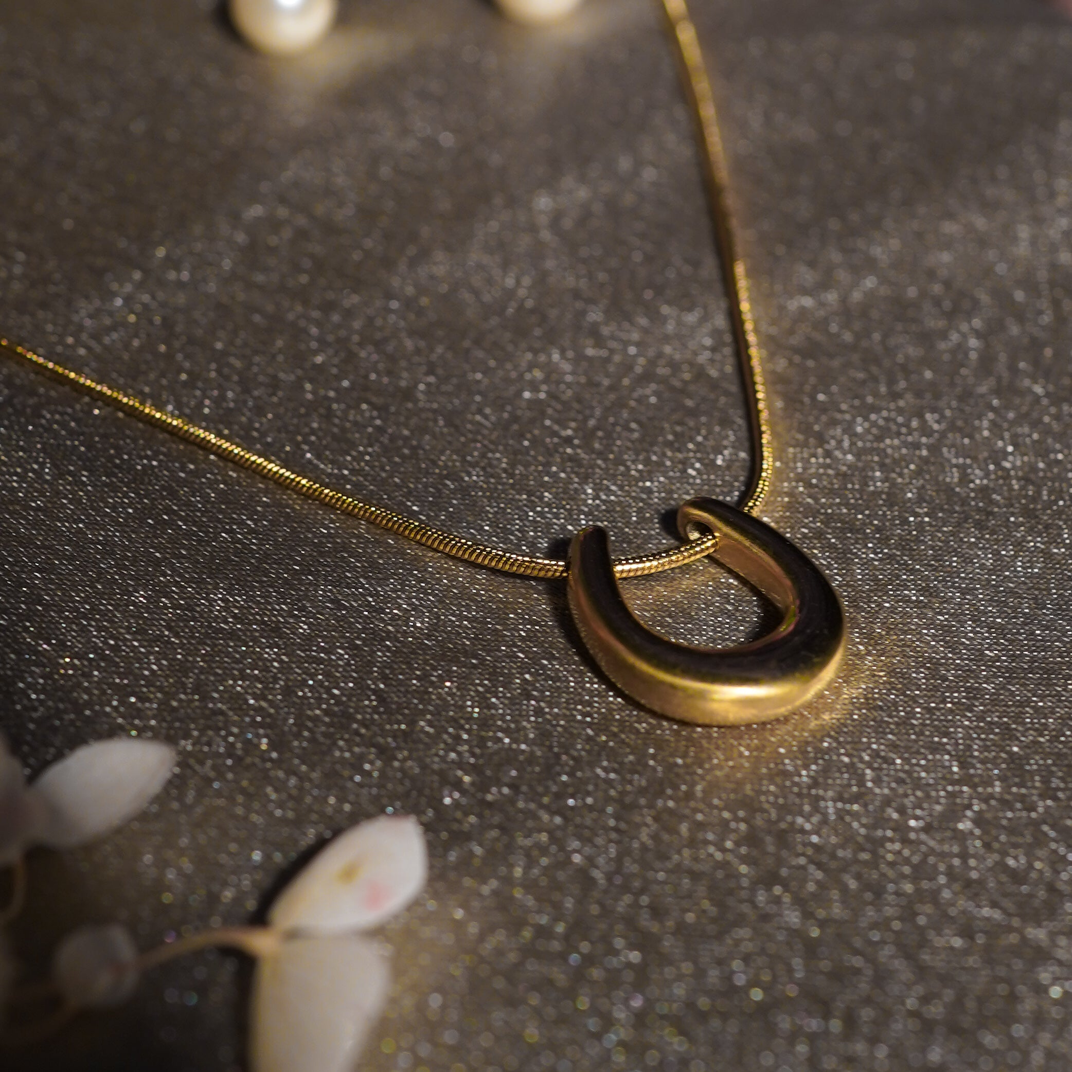 Manifest Gold Horseshoe Charm