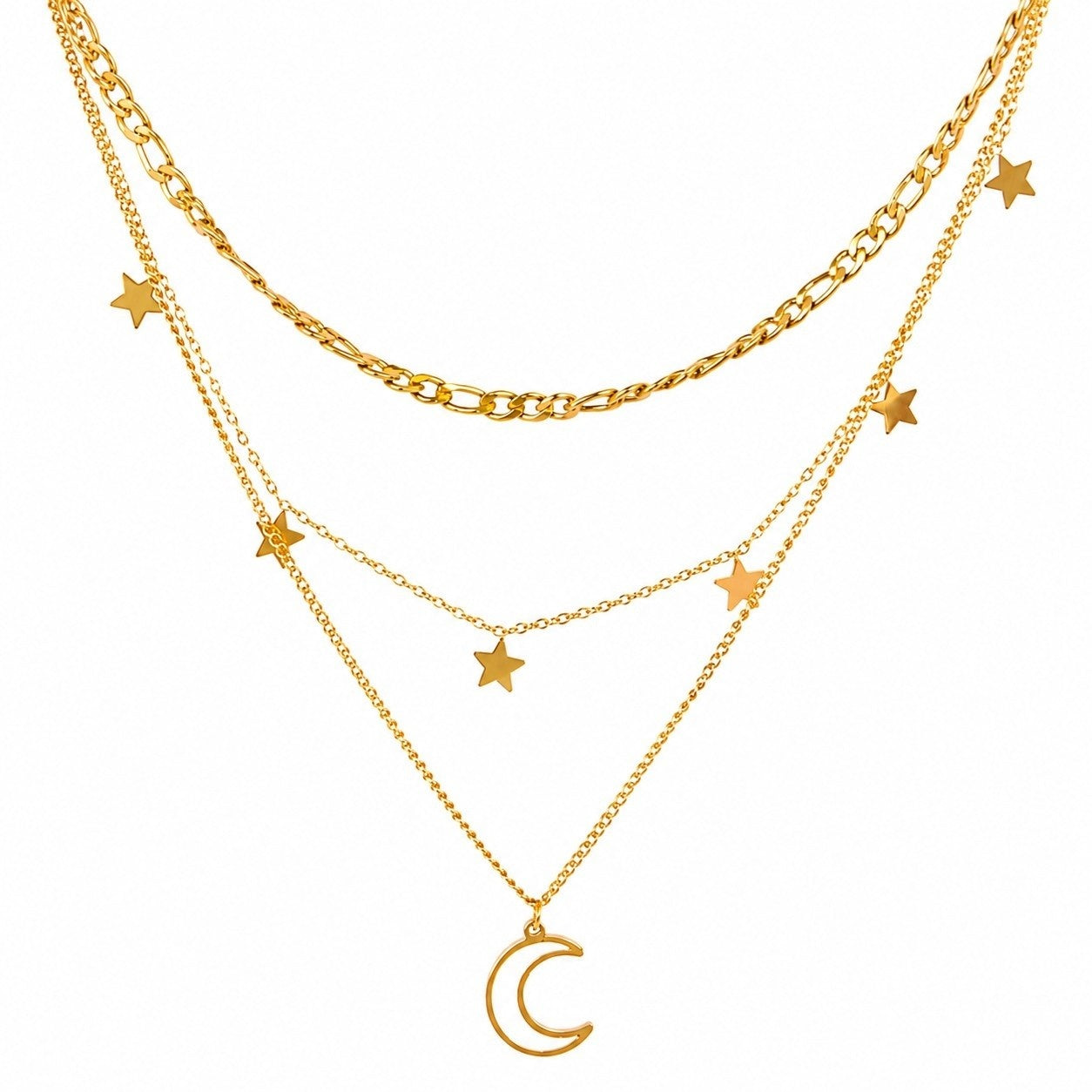 Crescent Moon With Stars