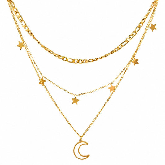 Crescent Moon With Stars