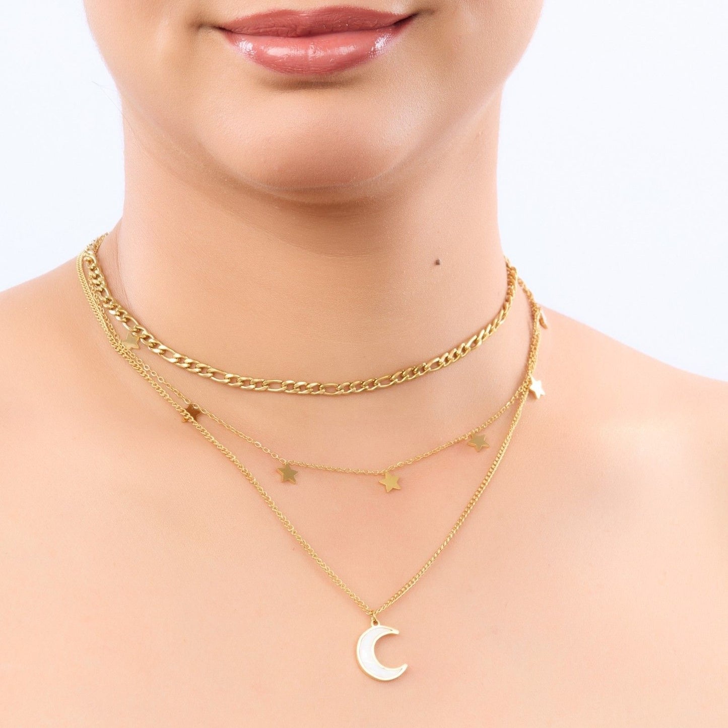 Crescent Moon With Stars