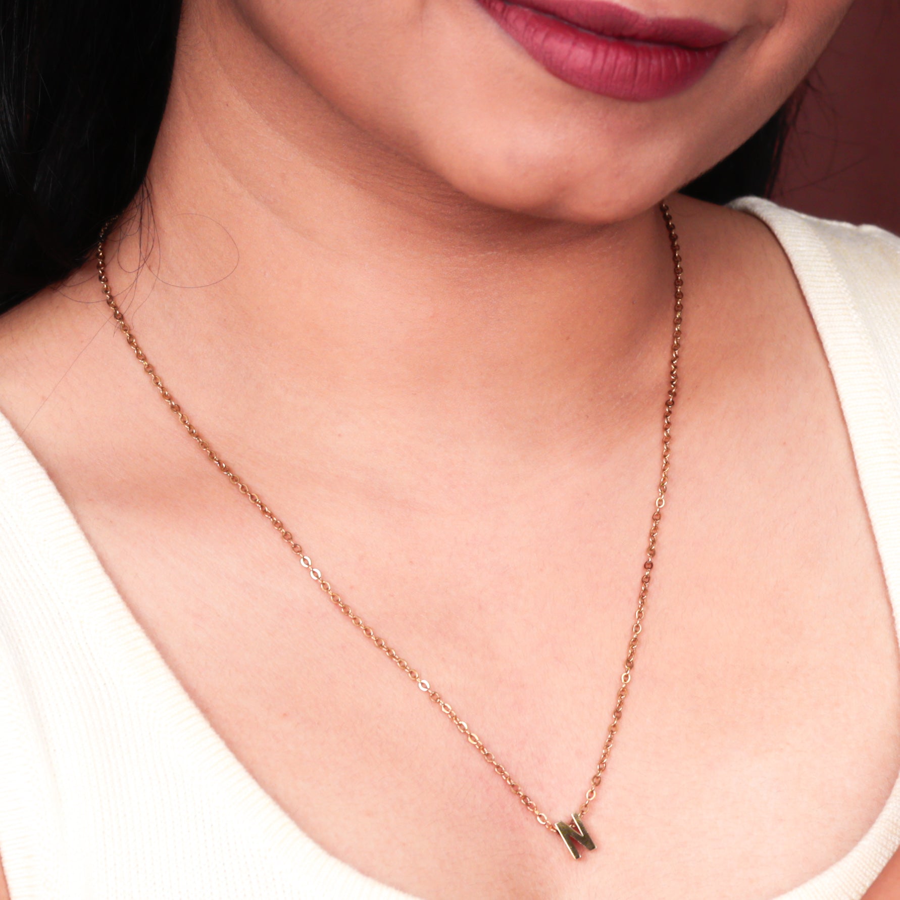 Initial Pendant Necklace
