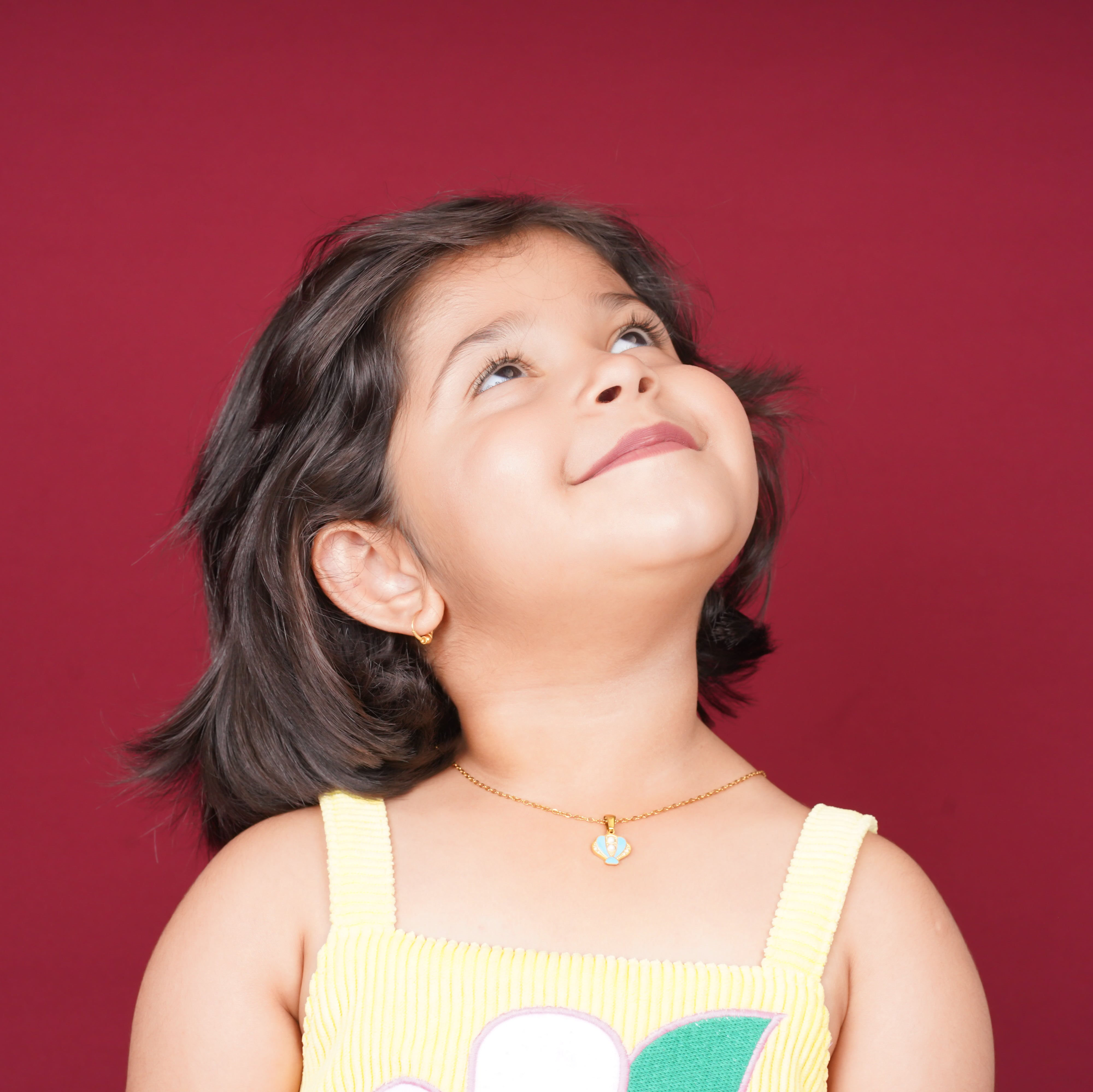 Air Baloon Gold Pendant Necklace