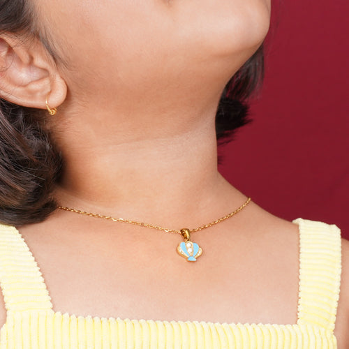 Air Baloon Gold Pendant Necklace