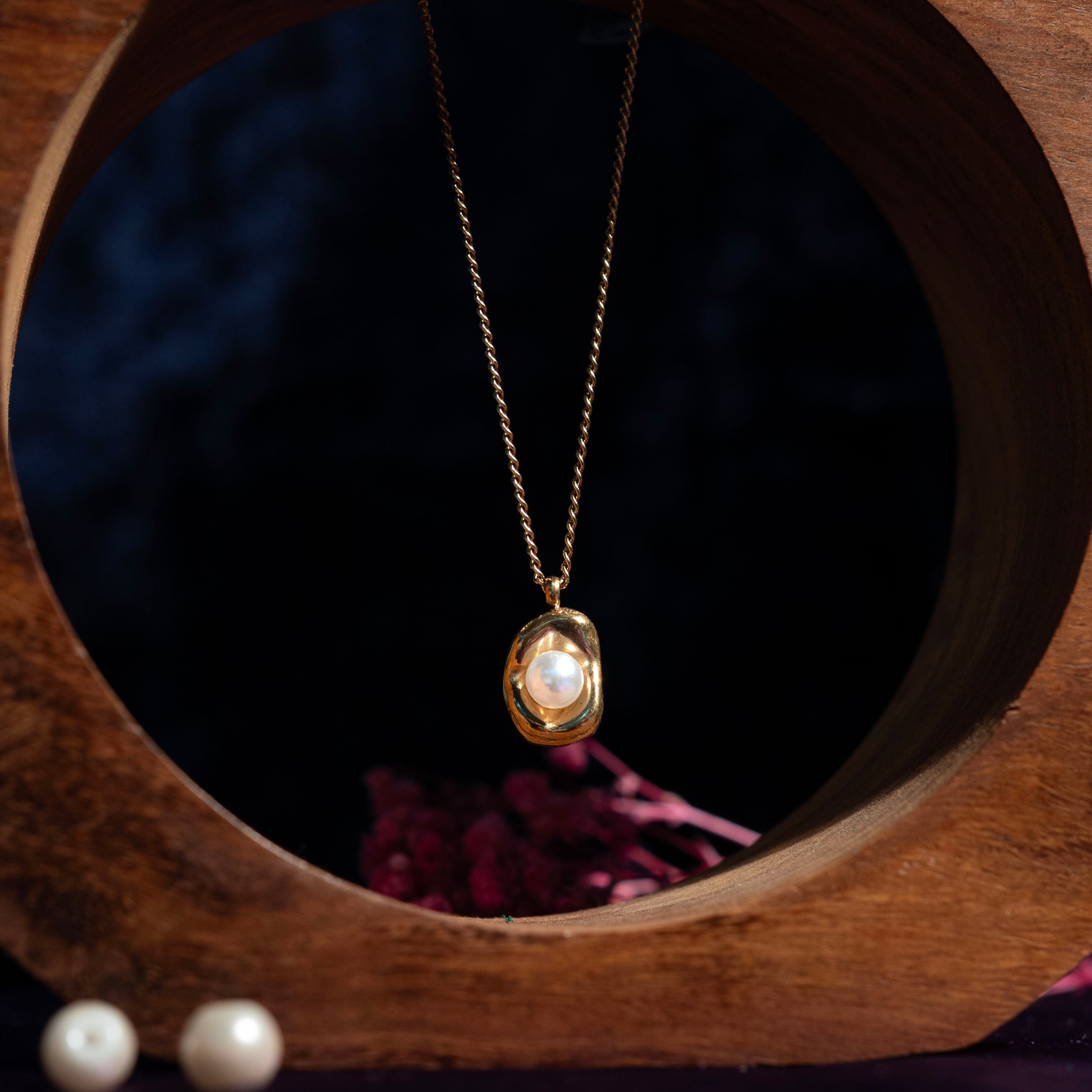 Sweet Golden Pea Necklace