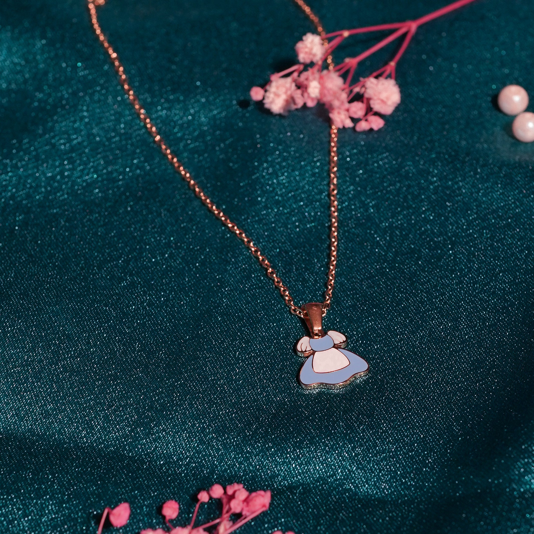 Sweet Frock Gold Pendant Necklace