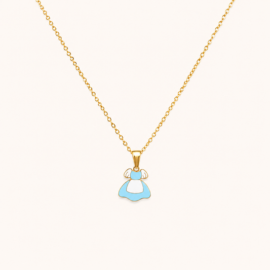 Sweet Frock Gold Pendant Necklace