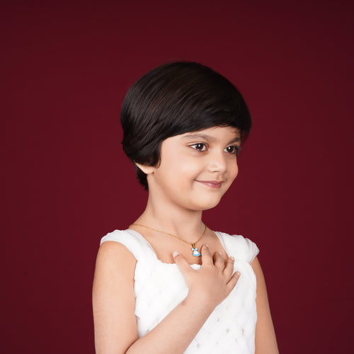 Sweet Frock Gold Pendant Necklace