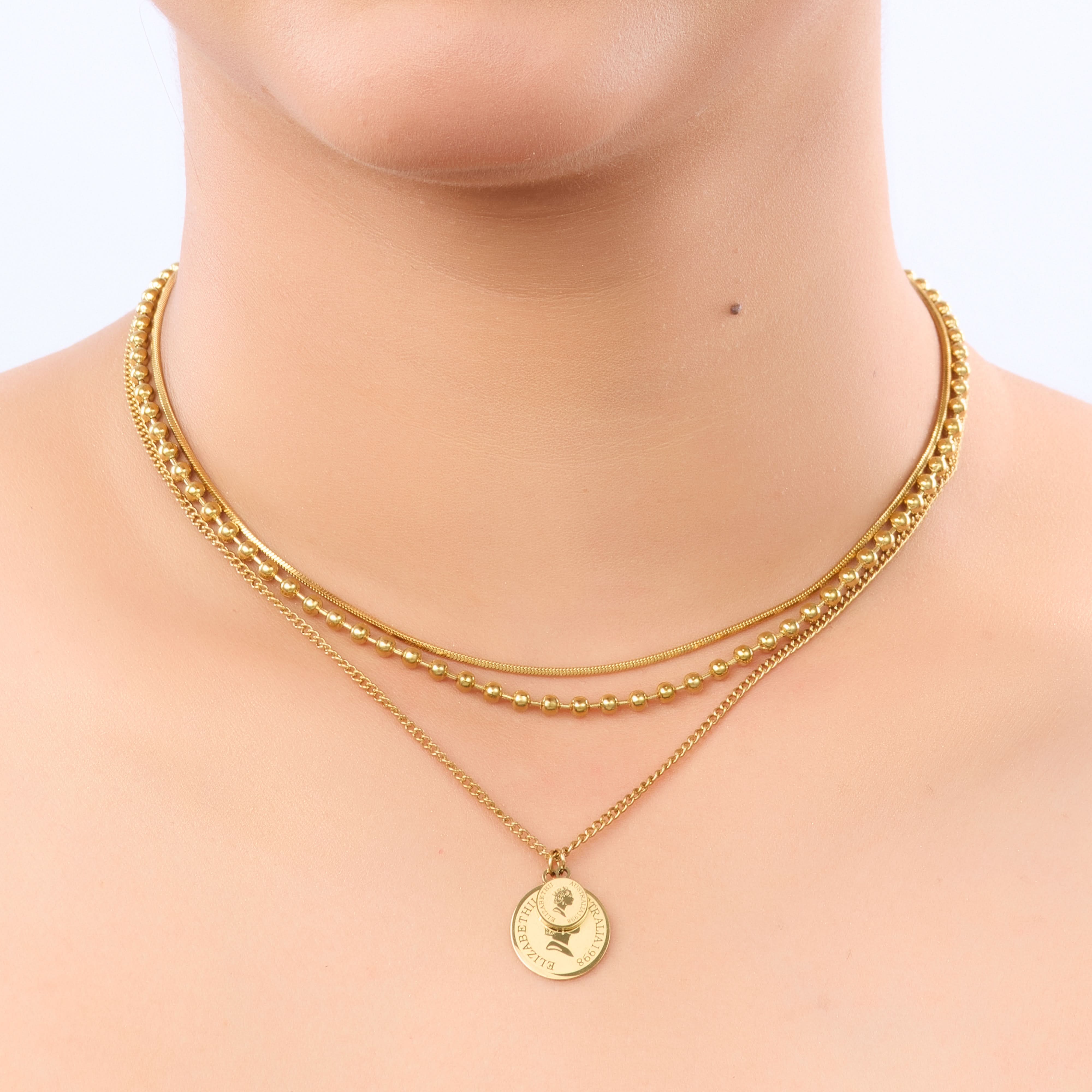 Modern Gold Fashion Necklace