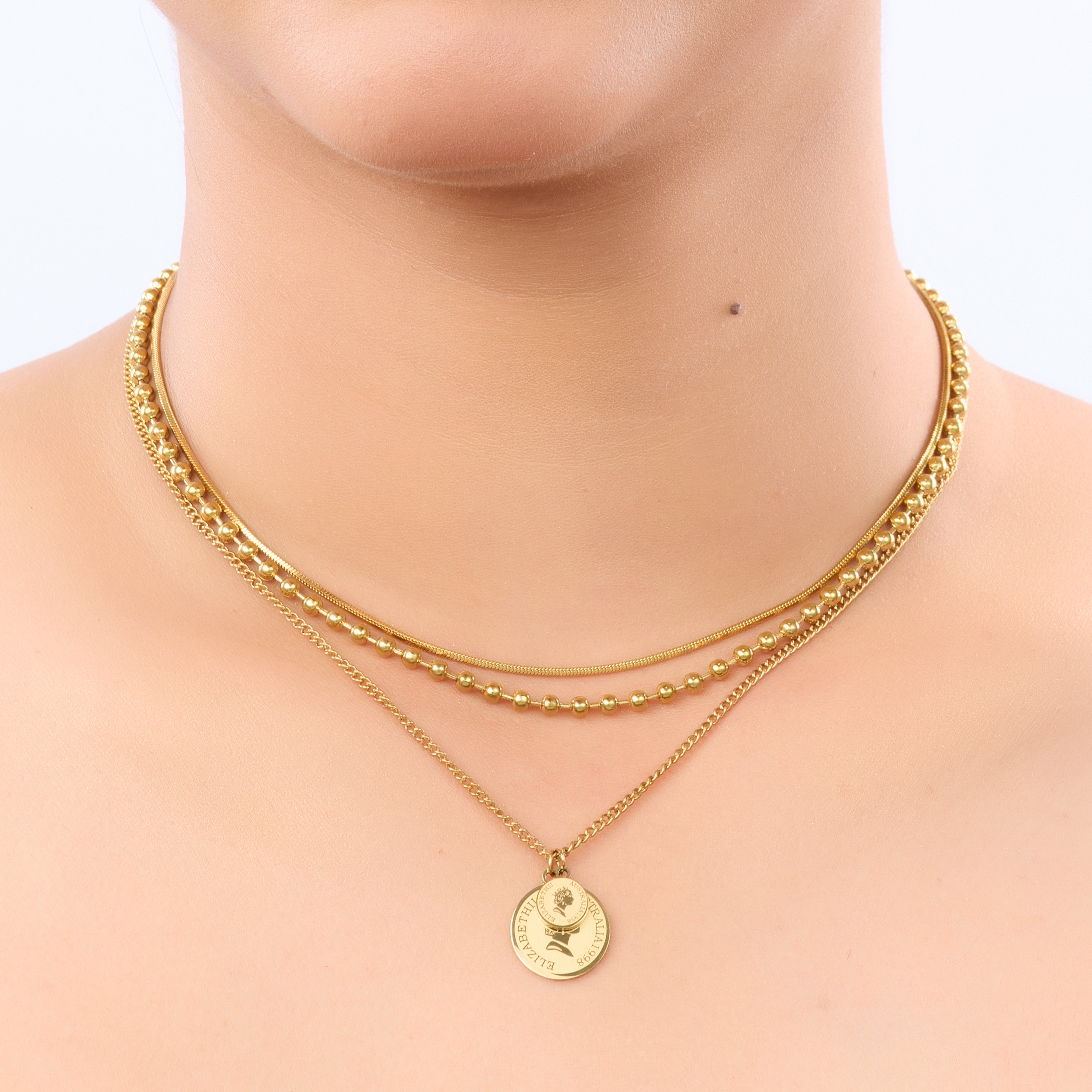 Modern Gold Fashion Necklace