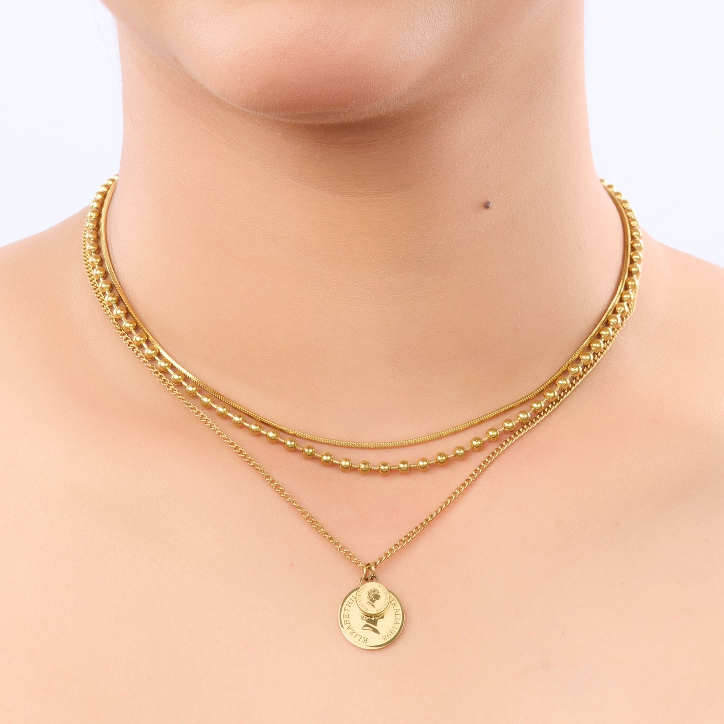 Modern Gold Fashion Necklace