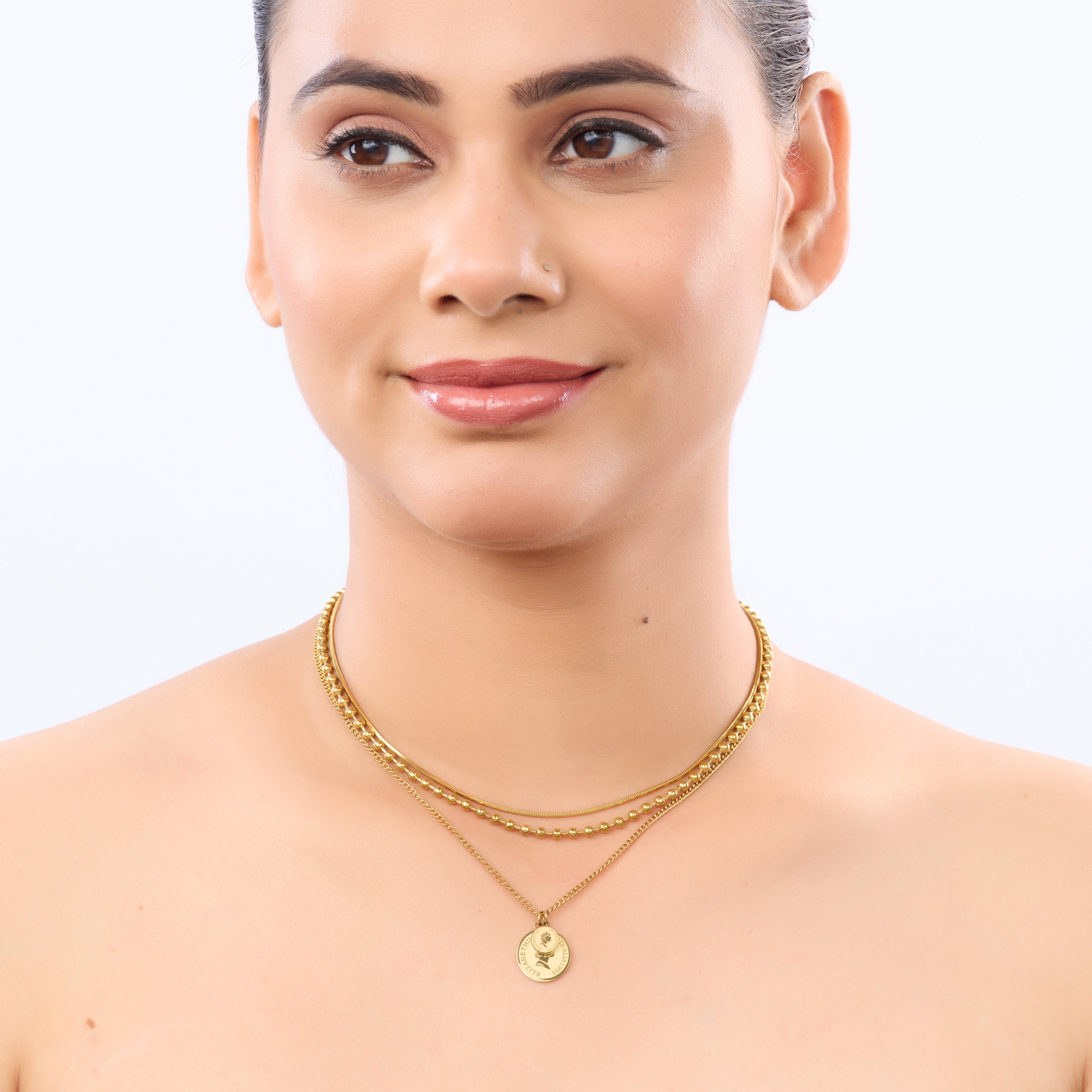 Modern Gold Fashion Necklace