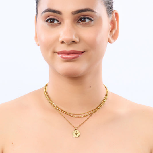 Modern Gold Fashion Necklace